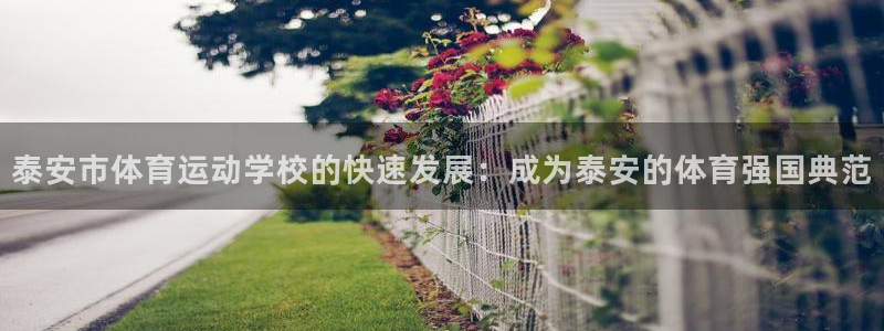 betway西汉姆联：泰安市体育运动学校的快速发展：成为泰安的体育强国典范
